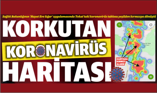 korkutan koronavirus haritasi