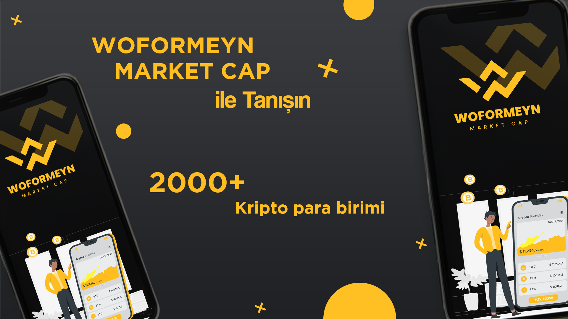 Ücretsiz Kripto ve Borsa Takip Uygulaması; Woformeyn Market Cap