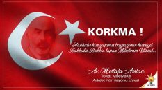 Adalet Komisyonu Üyesi Tokat Milletvekili Mustafa Arslanın İstiklal Marşının Kabulünün 102.Yıldönümü Mesajı