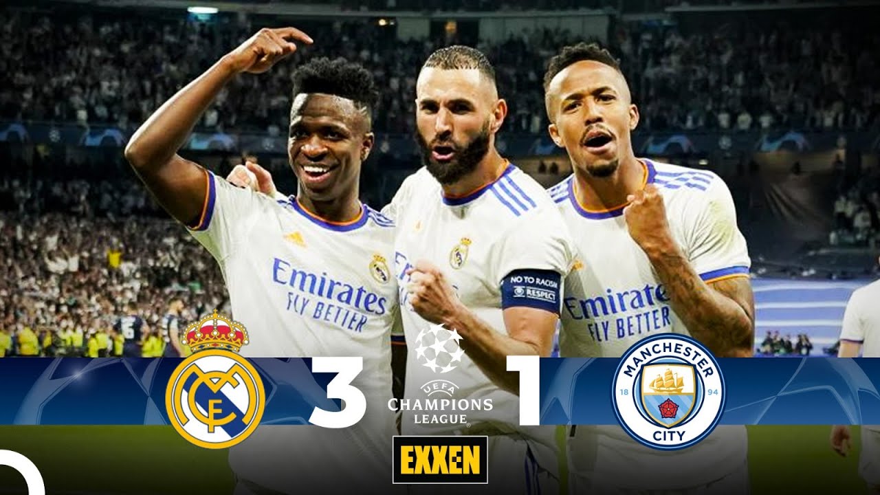 Real Madrid – Manchester City (3-1) Maç Özeti | Şampiyonlar Ligi Yarı Final 2. Maç