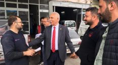 CHP Milletvekili ve Adayı Kadim Durmaz Tokat Küçük Sanayi Sitesinde Seçim Gezisini Esnaf Ziyaretleriyle Sürdürüyor