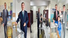 Cumhur İttifakı Milletvekilleri Yusuf Beyazıt Mustafa Arslan Cüneyt Aldemir ve Yücel Bulut Oylarını Kullandı