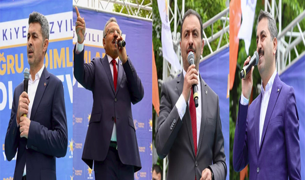 Ak Partinin Coşkulu Reşadiye Mitinginde Beyazıt Aldemir Eroğlu ve  Özer Konuşamlarıyla Mitingte Reşadiyelilere Hitap Ettiler