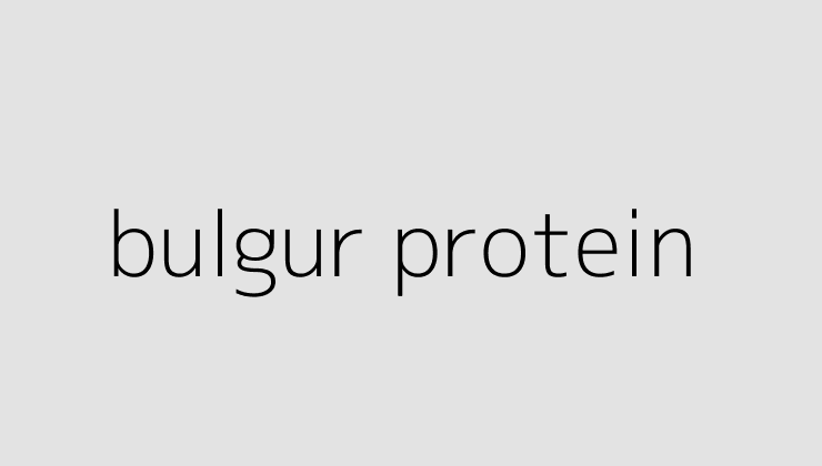 bulgur protein