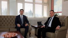 Azerbaycan Milletvekili HAMZAYEV’den Rektör Yılmaza Ziyaret