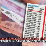 Kademeli Emeklilik İçin Tarih Sinyali: Özgür Erdursun’dan Seçim Öncesi Açıklama