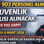 MEB’den 903 Sözleşmeli Personel Alımı: Güvenlik Görevlisi Kadroları Açıldı!