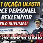 THY Filosunu Büyütüyor: 531 Uçağa Ulaşıyor, Personel Alımı Kapıda!