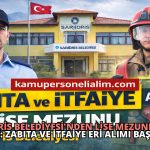 Sarıidris Belediyesi’nden Lise Mezunlarına Müjde: Zabıta ve İtfaiye Eri Alımı Başlıyor!