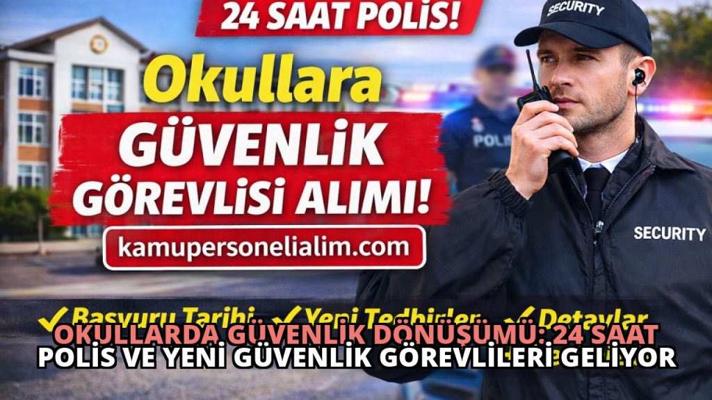 Okullarda Güvenlik Dönüşümü: 24 Saat Polis ve Yeni Güvenlik Görevlileri Geliyor
