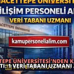 Hacettepe Üniversitesi’nden Kariyer Fırsatı: 1 Veri Tabanı Uzmanı Alımı